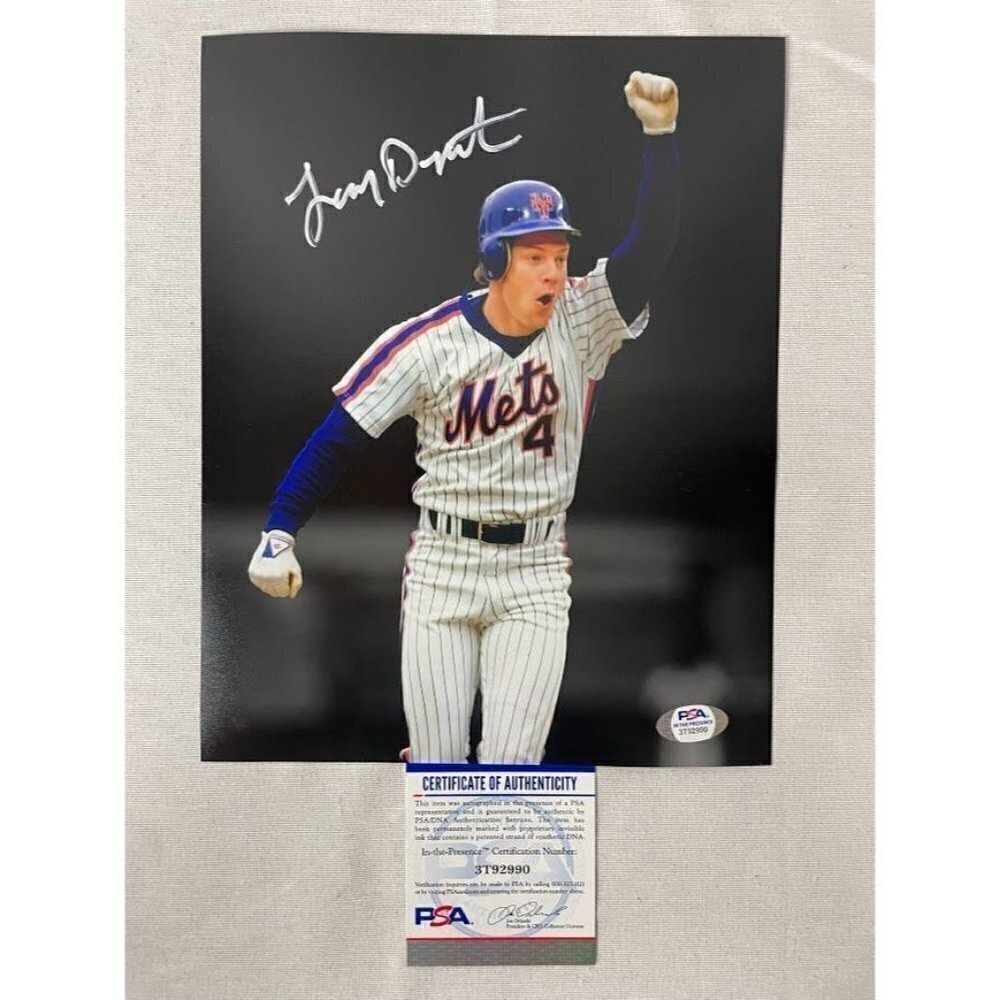 Lenny Dykstra signed autographed New York Mets 8x10 photo PSA/DNA #3T92990